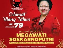 Anggota DPRD Kabupaten Mitra Arter Runturambi,SIP Sampaikan Ucapan Selamat Ulang Tahun ke -79 untuk Megawati Soekarnoputri