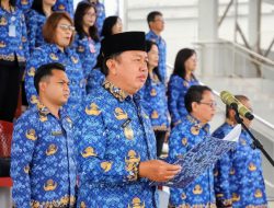 Wakili Bupati Ronald Kandoli,Wakil Bupati Pimpin Apel Korpri