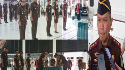 Gerbong Mutasi Kejari Tomohon Bergerak, Reinhard Tololiu Lantik Jajaran Kasi Baru