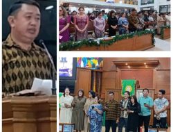 Wabup Mitra Fredy Tuda Didampingi Isteri Tercinta Ny. Sandra Tuda Kindangen Hadiri Perayaan Natal Dan Tahun Baru Bersama Kerukunan Iwekahalesan Tonsawang