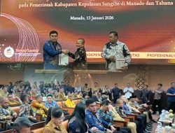 Bulahari Hadiri Penyerahan LHP BPK, Pemkab Sangihe Diminta Tindaklanjuti Temuan