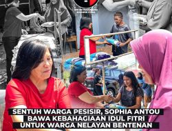 Jelang Hari Raya Idul Fitri,Ketua DPRD Sophia Antou Menyapa Masyarakat Dan Membagikan Sembako