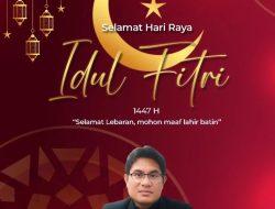 Kepala Dinas PUPR Kabupaten Minahasa Tenggara Rommy Ole,ST Mengucapkan Selamat Hari Raya IDUL FITRI 1 Syawal 1447 H, Mohon Maaf Lahir dan Batin