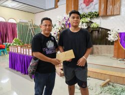 PGRI Sangihe Salurkan Bantuan bagi Dua Anak Korban Banjir Bandang Siau
