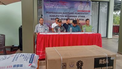 JG-KWL Serahkan Bantuan Perikanan untuk Dorong Ketahanan Pangan di Minut