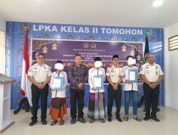 LPKA Kelas II Tomohon Serahkan Remisi Khusus Idul Fitri 1447 H kepada 14 Warga Binaan