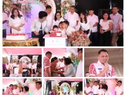 Bupati Ronald Kandoli Bersama Ketua TP PKK Mengucapkan Selamat HUT Ke 75 Ibu Maria Arikalang