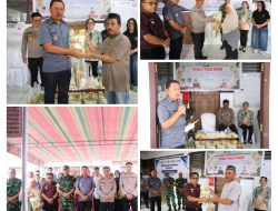 Wakili Bupati Ronald Kandoli, Wakil Bupati Fredy Tuda Hadir Dan Membuka Kegiatan Pasar Murah