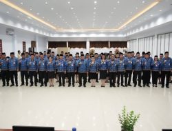 Bupati Robby dan Wabup Vanda Hadiri Pengukuhan Dewan Pengurus KORPRI