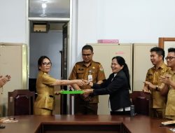 Sekda Mitra David H Lalandos Pimpin Langsung Sertijab Kepala Inspektorat 