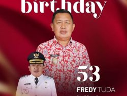 Kepala Satuan Polisi Pamong Praja Kabupaten Minahasa Tenggara M.Irwan Abdjulu Sampaikan Selamat Ulang Tahun Wakil Bupati Mitra Fredy Tuda ke – 53