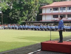 Bupati Joune Ganda Beri Arahan Tegas Soal Pelayanan Publik saat Pimpin Apel Korpri