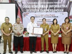 Pemkab Mitra Gandeng BPS Gelar Forum Konsultasi Publik dan Pencanangan Zona Integritas