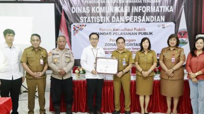 Pemkab Mitra Gandeng BPS Gelar Forum Konsultasi Publik dan Pencanangan Zona Integritas