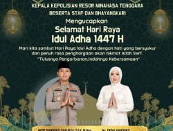 Jajaran Polres Minahasa Tenggara Ucapkan Selamat Hari Raya Idul Adha 1447 H / Tahun 2026