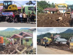 Komunitas Wartawan Kotamobagu Beri Bantuan Bencana Solimandungan Bolmong