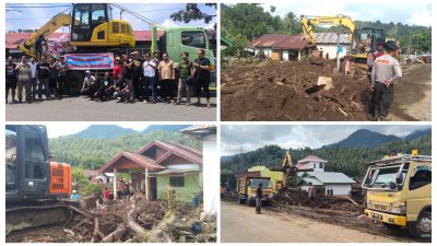 Komunitas Wartawan Kotamobagu Beri Bantuan Bencana Solimandungan Bolmong