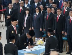 Bupati Joune Ganda Hadiri Pelantikan Tahlis Gallang sebagai Sekprov Sulut