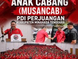 Musancab PDI Perjuangan Kabupaten Minahasa Tenggara Sukses Digelar 