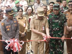 Joune Ganda Apresiasi TNI saat Meresmikan Jembatan Perintis Garuda di Talawaan Bantik