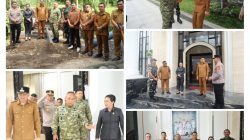 Bupati Ronald Kandoli Menerima Kunjungan Kerja Pangdam Merdeka Mayor Jenderal TNI Mirza Agus,S.I.P