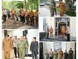 Bupati Ronald Kandoli Menerima Kunjungan Kerja Pangdam Merdeka Mayor Jenderal TNI Mirza Agus,S.I.P