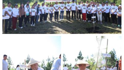 Sambut Hut Mitra Ke -19, Pemkab Mitra Sukses Gelar Penghijauan Di Kawasan Gunung Soputan 