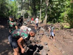 Bangun Akses Pedesaan, Satgas TMMD Kodim 1302/Minahasa Terus Tunjukkan Progres Positif