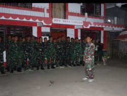 Disiplin dan Semangat, Satgas TMMD ke 128 Kodim 1302/Minahasa Melaksanakan Apel Pengecekan Personel