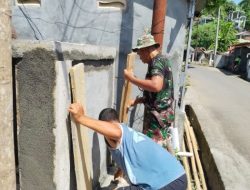 Satgas TMMD Ke-128 Bangun Dudukan Tandon Air Di Lokasi Sumur Bor