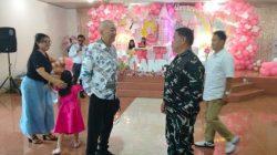 Danramil Langowan Hadiri Ibadah Syukur Baptisan dan Perayaan Keluarga Warouw di Remboken