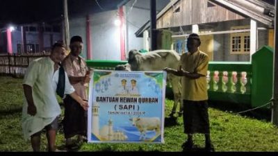 Pemerintah Desa Molompar Timur Ucapan Terima Kasih kepada Pemerintah Provinsi Sulawesi Utara Atas Bantuan Hewan Kurban 1 Ekor Sapi
