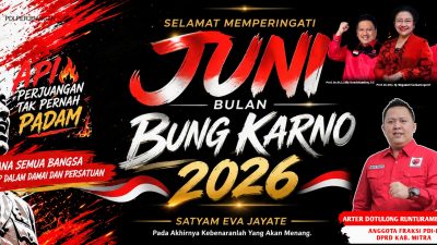 Arter Sebut Hari Lahir Pancasila Momentum Memperkuat Persatuan dan Semangat Gotong Royong Bangsa