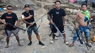 Pamer Senjata Angin di Medsos dengan Caption Menantang, 4 Pria di Ratatotok Diamankan Polres Mitra