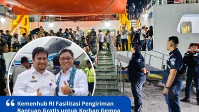 Kemenhub RI Fasilitasi Pengiriman Bantuan Gratis untuk Korban Gempa di Marore