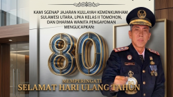 LPKA Tomohon Bersama Jajaran Sampaikan Ucapan Selamat Hari Bhayangkara ke-80