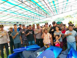 Bupati Michael Thungari Tinjau Kawio, Pastikan Bantuan Korban Gempa Tepat Sasaran