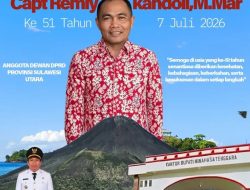 Pemerintah Kecamatan Belang mengucapkan Selamat Ulang Tahun ke-51 kepada Anggota DPRD Provinsi Sulawesi Utara, Capt. Remly Kandoli, M.Mar