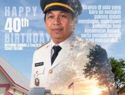 Pemerintah Desa Bersama Seluruh Masyarakat Desa Beringin Mengucapkan Selamat HUT Ke 40 Kepada Camat Belang Raymond Sumual 