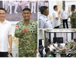 Danrem 131/Santiago Silaturahmi ke Kediaman Bupati Ronald Kandoli