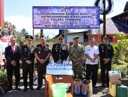 Pringati Hari Bhayangkara ke-80, Polres Tomohon Musnahkan Barang Bukti Tindak Pidana Narkoba dan Pelanggaran Lalu Lintas 