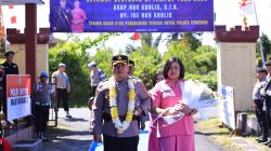 Polres Tomohon Gelar Penyambutan Kapolres Tomohon Baru AKBP Novrial Alberti Kombo