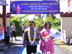 Polres Tomohon Gelar Penyambutan Kapolres Tomohon Baru AKBP Novrial Alberti Kombo