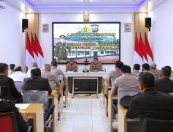 Serah Terima Jabatan Kapolres Tomohon, Dilaksanakan Laporan Kesatuan Guna Mengetahui  Kondisi Wilayah Hukum Polres Tomohon