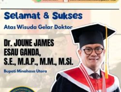 Joune Ganda Raih Gelar Doktor IPDN dengan Predikat Cum Laude