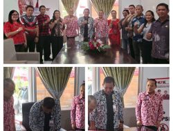 Asisten 1 M.Irwan Abdjulu Pimpin Sertijab Kepala Badan Kesbangpol Minahasa Tenggara 