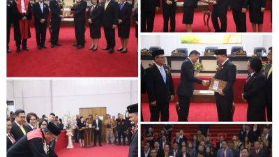Chris Rumansi Resmi Jabat Ketua DPRD Minahasa Tenggara 