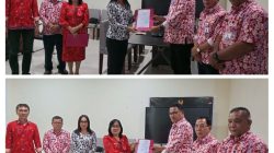 Wakili Bupati Ronald Kandoli, Sekda David H Lalandos Serahkan Surat  Perintah Tugas Kepada Phebe J Punuindoong  Sebagai  Kepala Dinas  Lingkungan Hidup