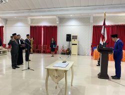 Bupati Sangihe Lantik Johanis Pilat sebagai Pj. Sekretaris Daerah