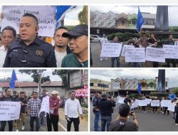 PWI Kota Kotamobagu Gelar Aksi di Bundaran Pertokoan, Kecam Hotman Paris atas Dugaan Penghinaan Profesi Wartawan